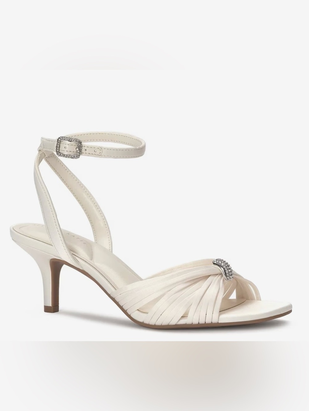Kelly & Katie NWT Women's Ivory Dress Heels with Rhinestone Accent
